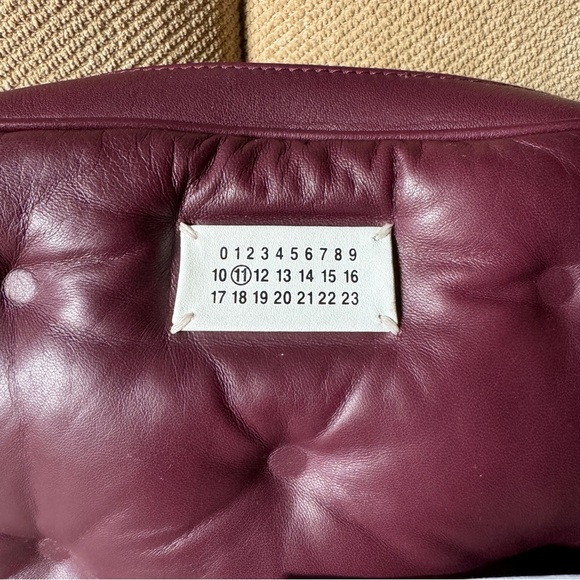Maison Margiela Glam Slam Box Crossbody/Shoulder/Clutch in Bordeaux - Picture 10 of 13
